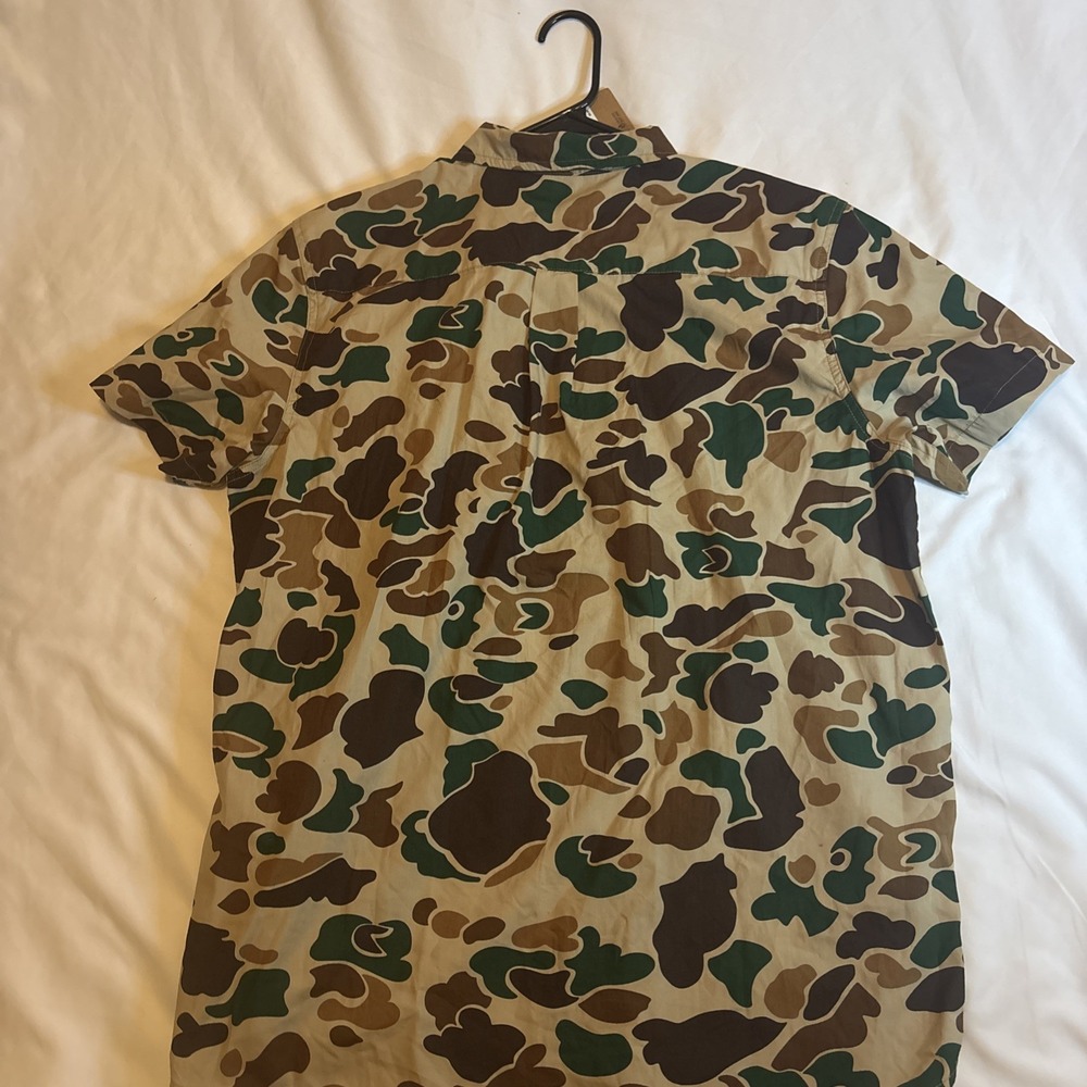 The North Face Shirt Mens XL Duck Camo Short Sleeve Pocket Button Up - Picture 15 of 16